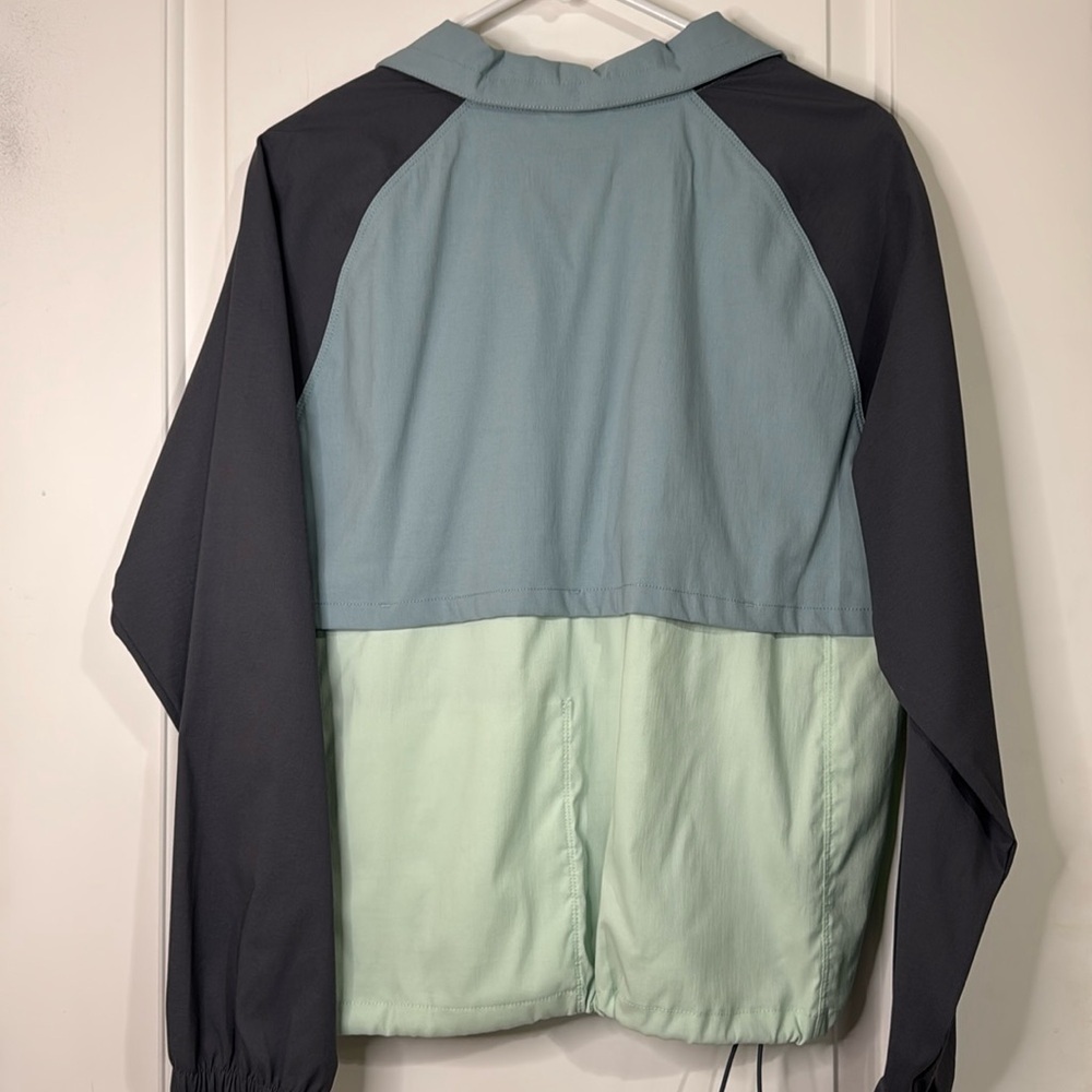 North Face Windbreaker Class V Anorak Women’s Jacket Blue Gray Medium - Picture 2 of 13